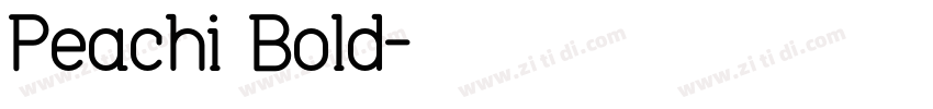 Peachi Bold字体转换